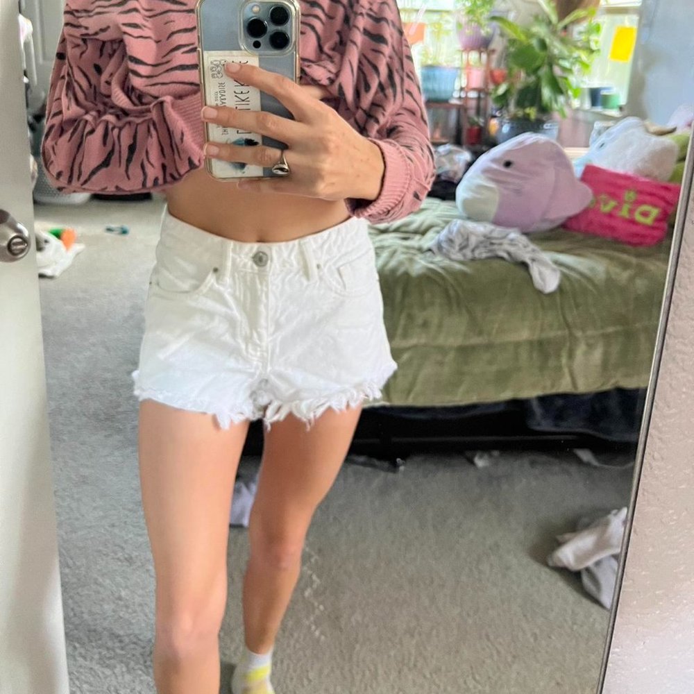 Forever 21 White Cut Off